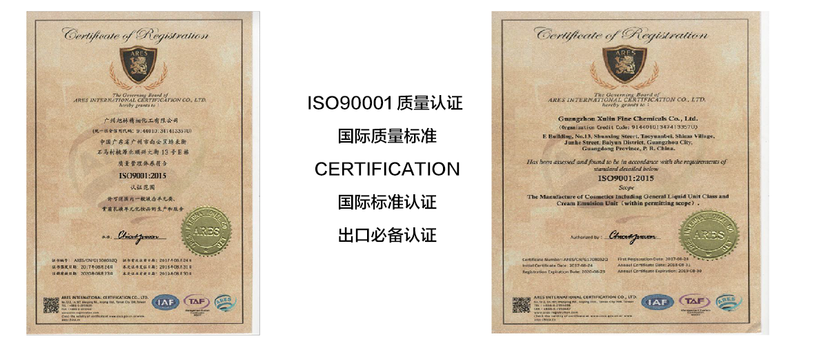 Iso9001:2015 quality management system certification